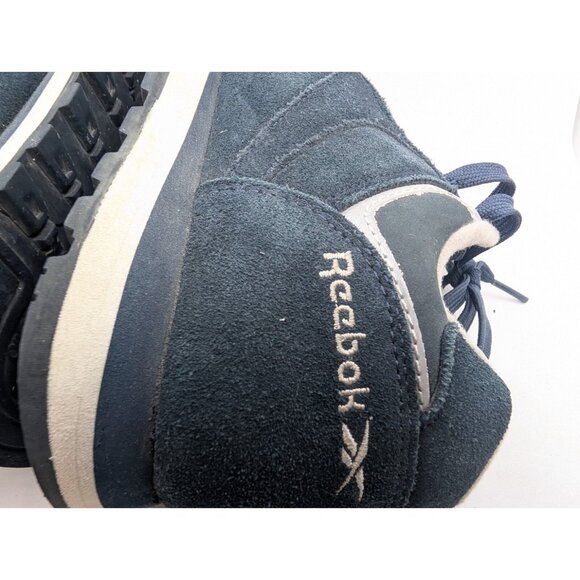 Reebok Athletic Safety Shoe Suede blue tone Women's Size 7.5 Mens 5.5 READ - Picture 15 of 16